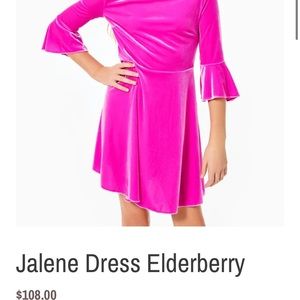 Lilly Pulitzer Jalene Dress Elderberry Girls 16